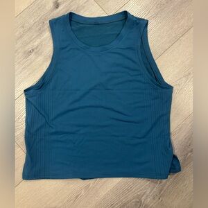 Lululemon Perforated Seamless Workout Tank Teal | Size 4